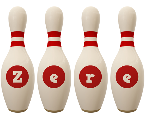 Zere bowling-pin logo