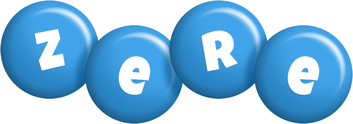 Zere candy-blue logo