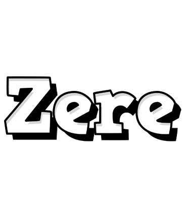 Zere snowing logo