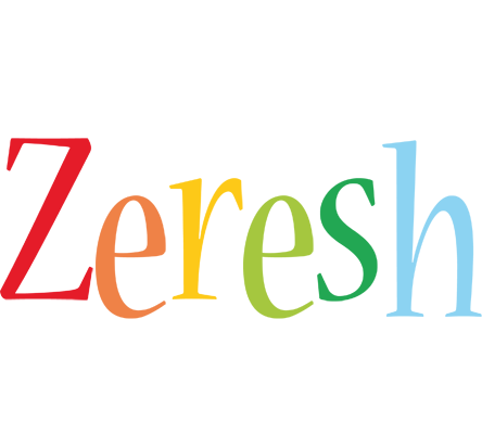 Zeresh birthday logo