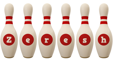 Zeresh bowling-pin logo