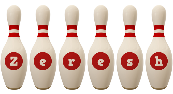Zeresh bowling-pin logo