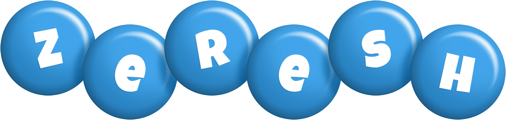 Zeresh candy-blue logo