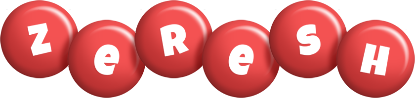 Zeresh candy-red logo