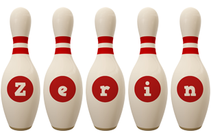 Zerin bowling-pin logo