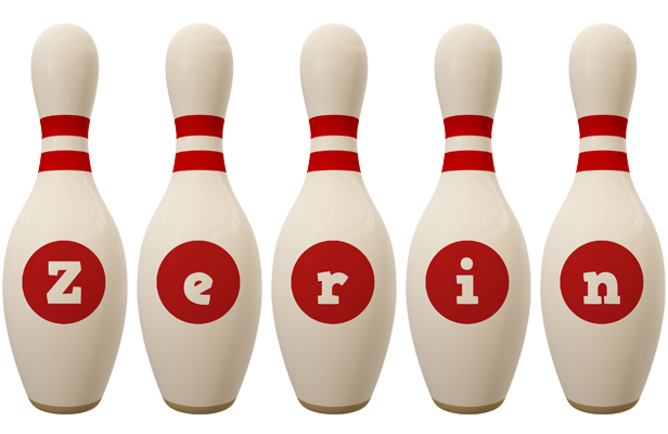 Zerin bowling-pin logo