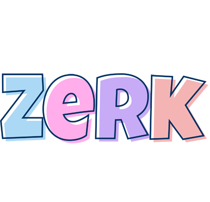 Zerk pastel logo
