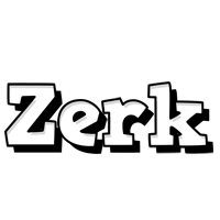 Zerk snowing logo