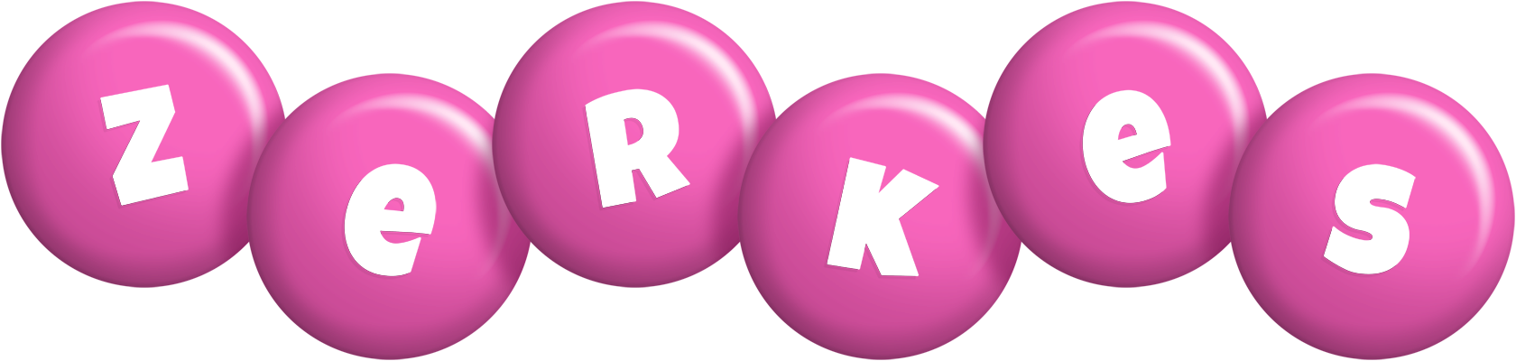 Zerkes candy-pink logo