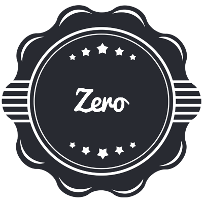 Zero badge logo