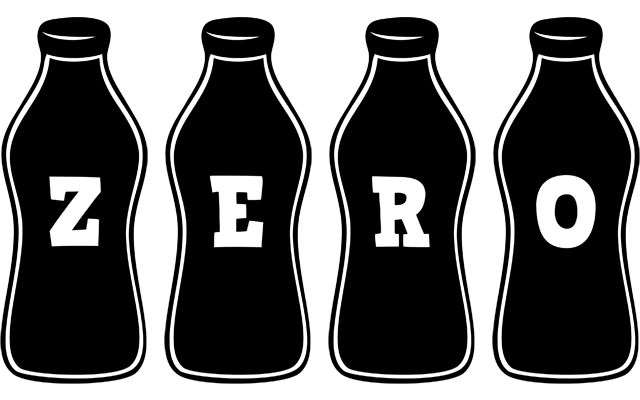 Zero bottle logo