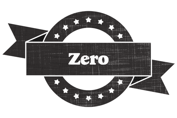 Zero grunge logo