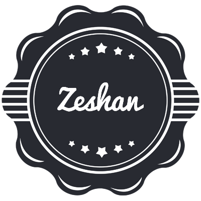 Zeshan badge logo