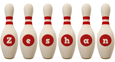 Zeshan bowling-pin logo