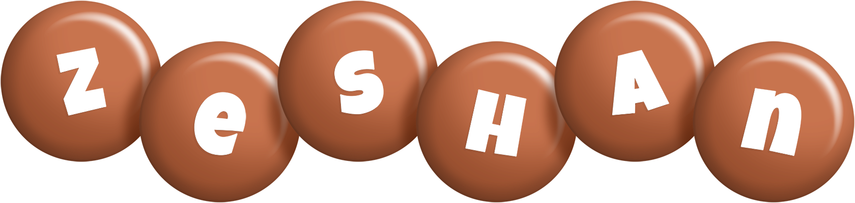 Zeshan candy-brown logo