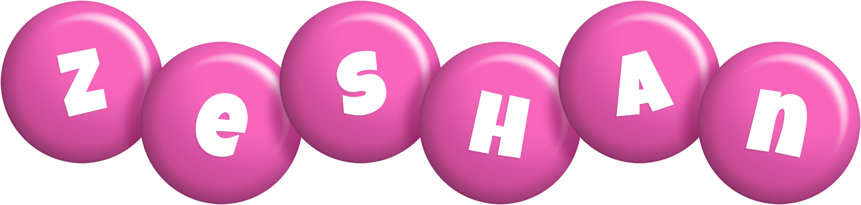 Zeshan candy-pink logo