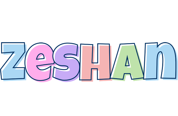 Zeshan pastel logo