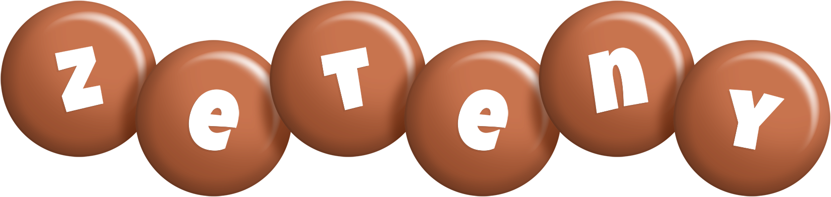 Zeteny candy-brown logo