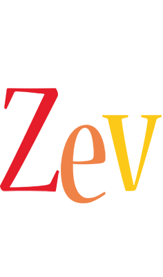 Zev birthday logo
