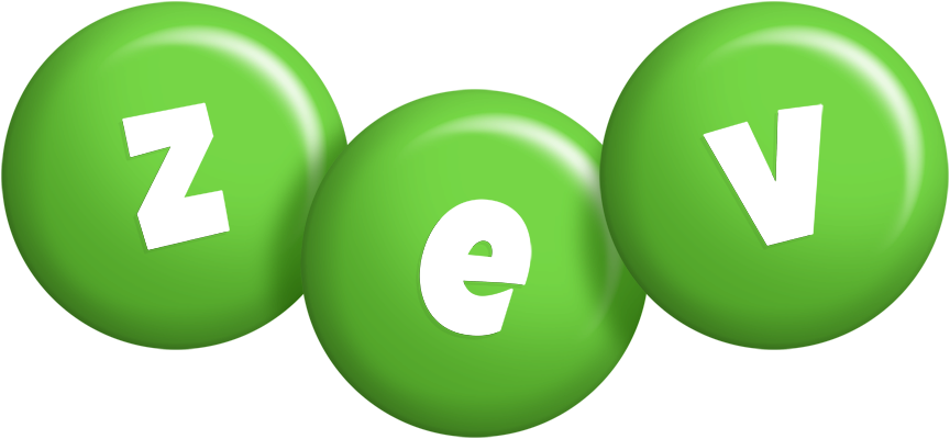 Zev candy-green logo