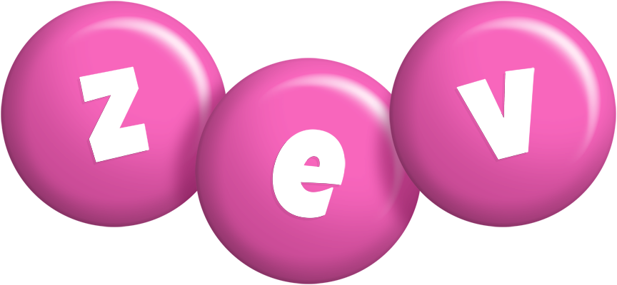 Zev candy-pink logo