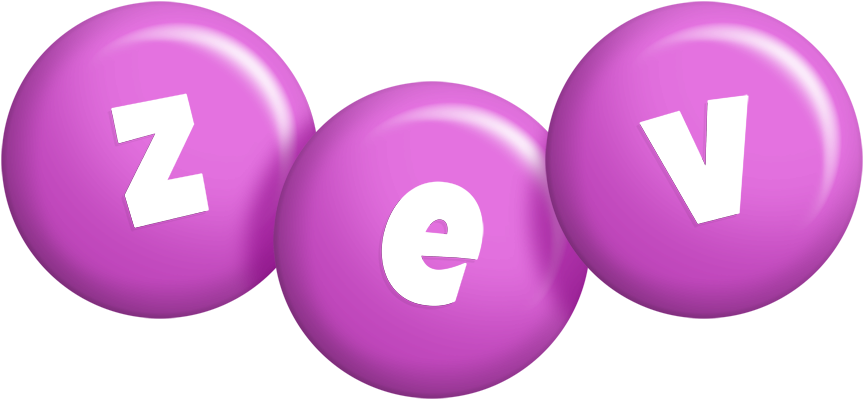 Zev candy-purple logo