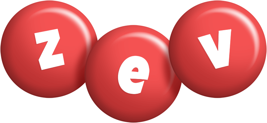 Zev candy-red logo