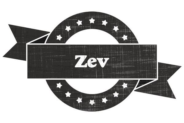 Zev grunge logo