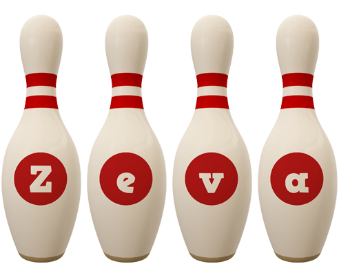 Zeva bowling-pin logo