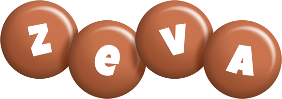 Zeva candy-brown logo