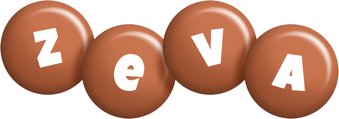Zeva candy-brown logo