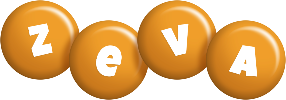 Zeva candy-orange logo