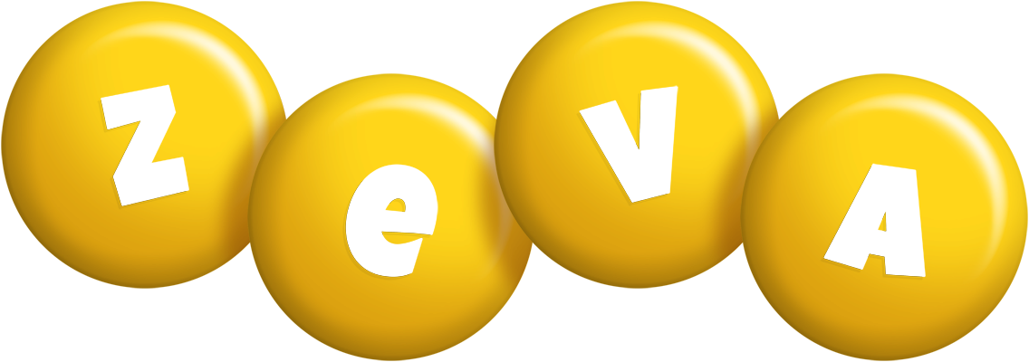 Zeva candy-yellow logo