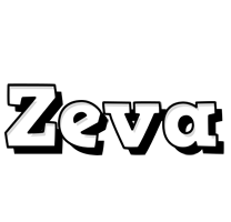 Zeva snowing logo