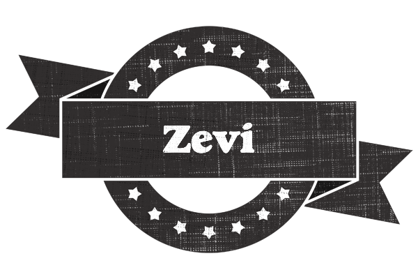 Zevi grunge logo