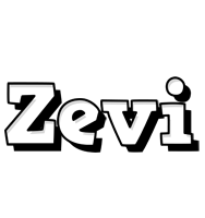 Zevi snowing logo