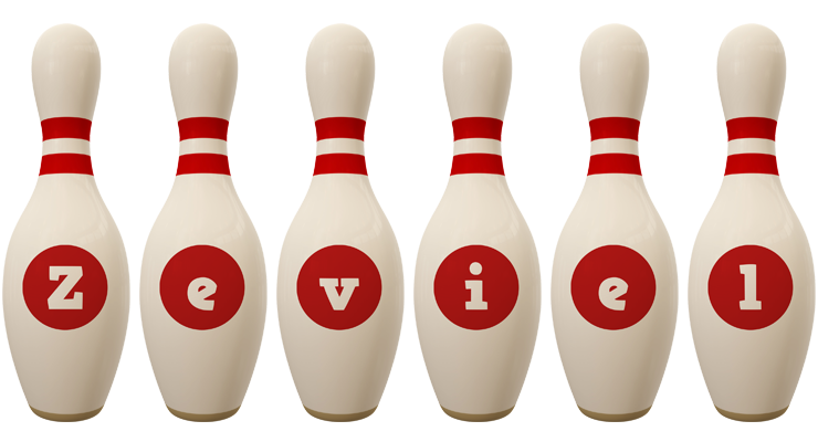 Zeviel bowling-pin logo