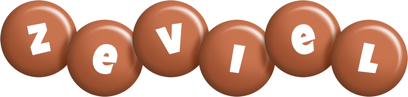 Zeviel candy-brown logo