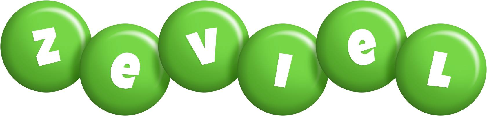 Zeviel candy-green logo