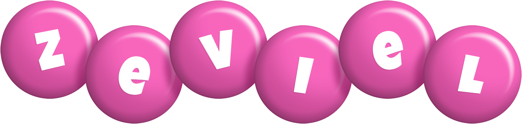 Zeviel candy-pink logo