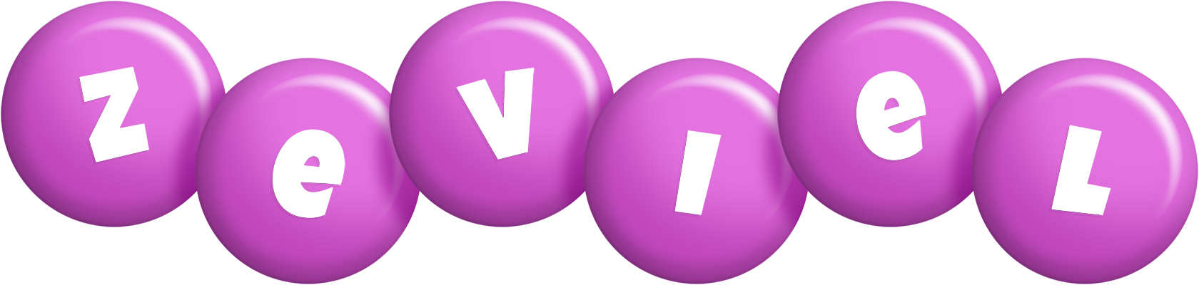 Zeviel candy-purple logo