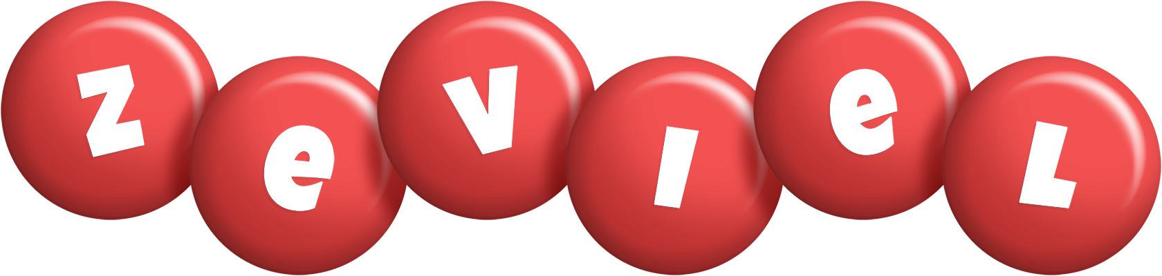 Zeviel candy-red logo