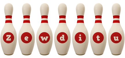 Zewditu bowling-pin logo