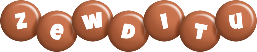 Zewditu candy-brown logo