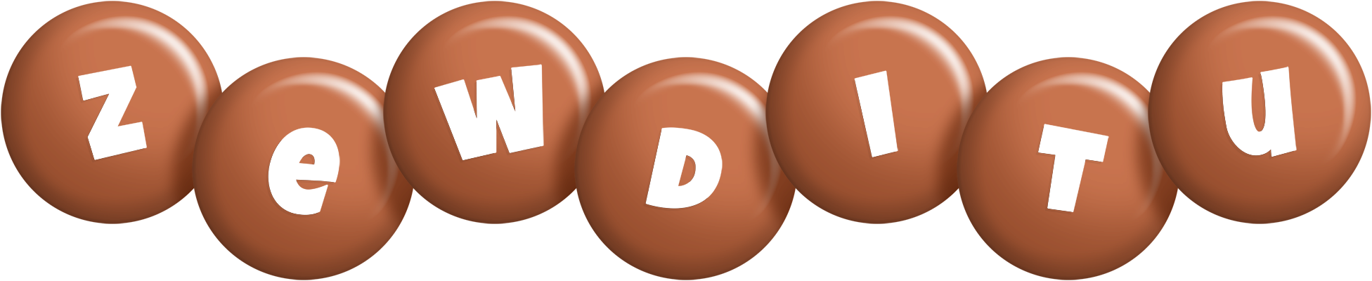 Zewditu candy-brown logo