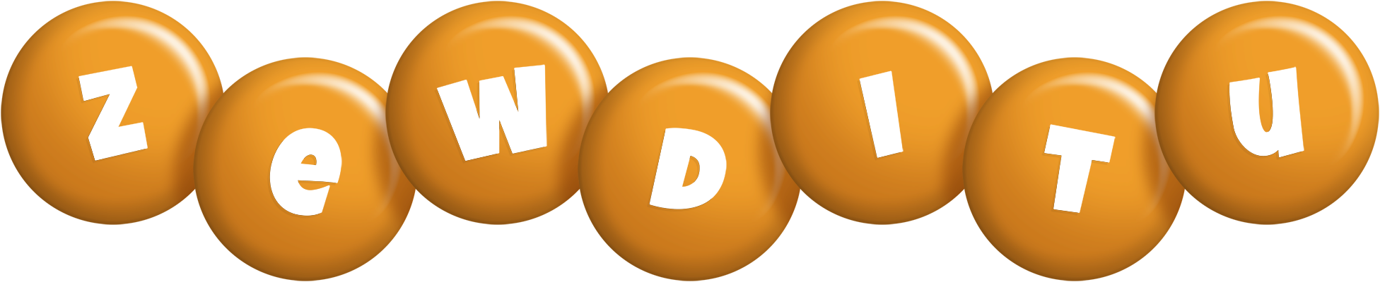Zewditu candy-orange logo
