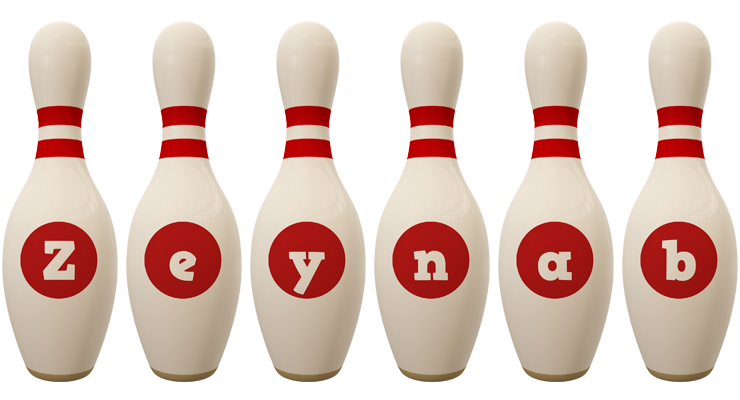 Zeynab bowling-pin logo