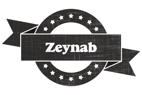 Zeynab grunge logo