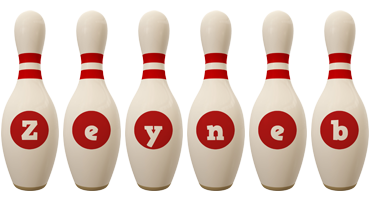 Zeyneb bowling-pin logo