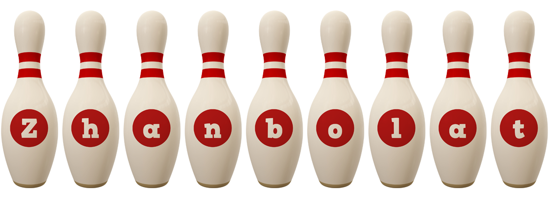 Zhanbolat bowling-pin logo